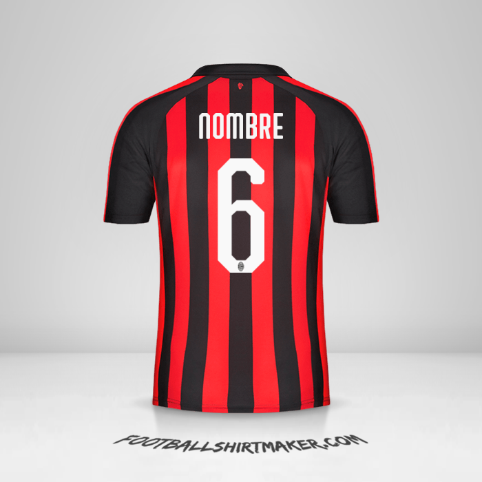 Jersey AC Milan 2018/19 -  nombre - 6