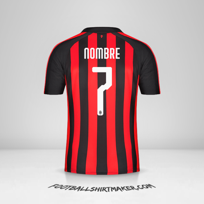 Jersey AC Milan 2018/19 -  nombre - 7