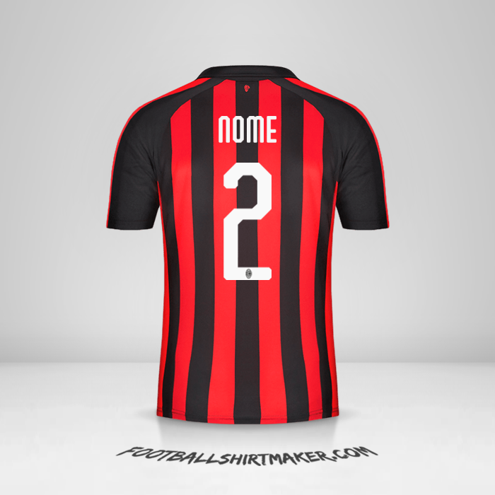 Maglia AC Milan 2018/19 -  nome - 2