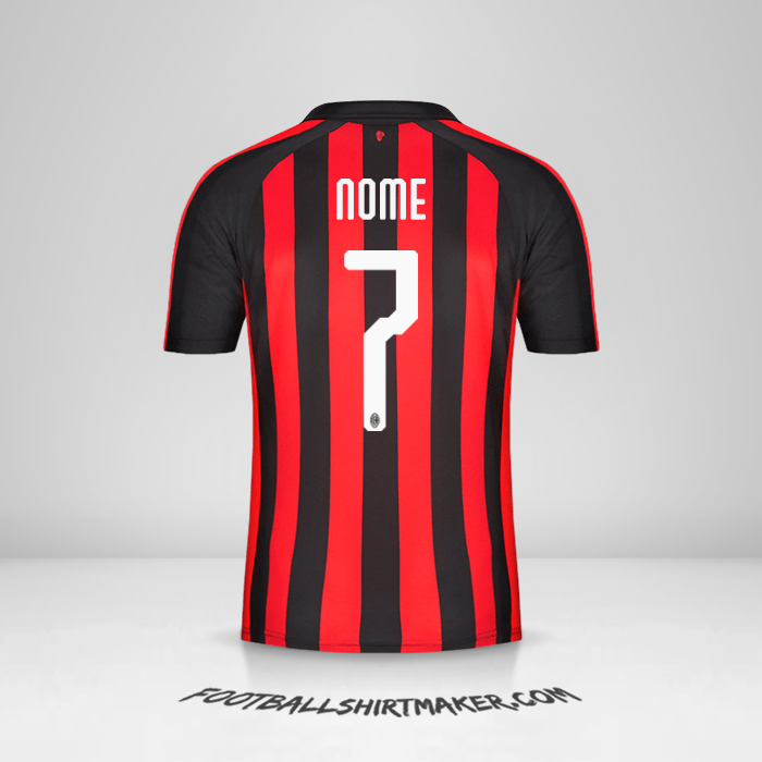 Camisa AC Milan 2018/19 -  nome - 7