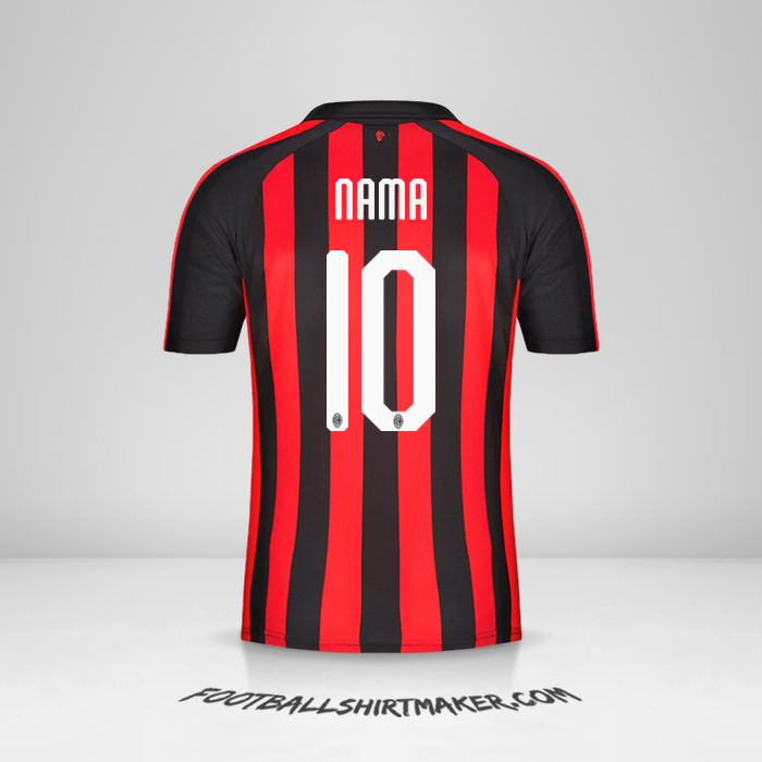 Jersey AC Milan 2018/19 -  nama - 10