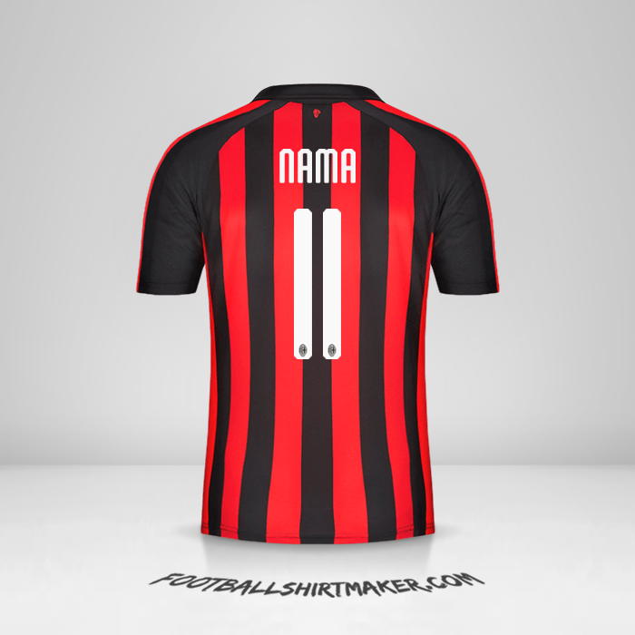 Jersey AC Milan 2018/19 -  nama - 11