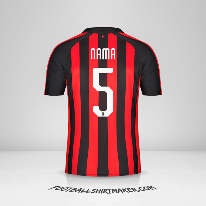Jersey AC Milan 2018/19 -  nama - 5