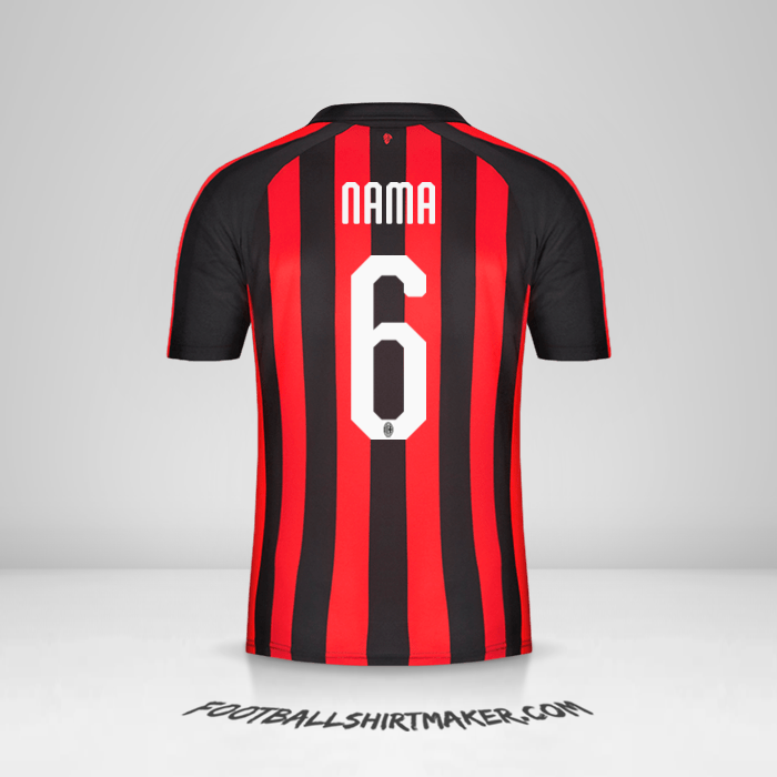 Jersey AC Milan 2018/19 -  nama - 6