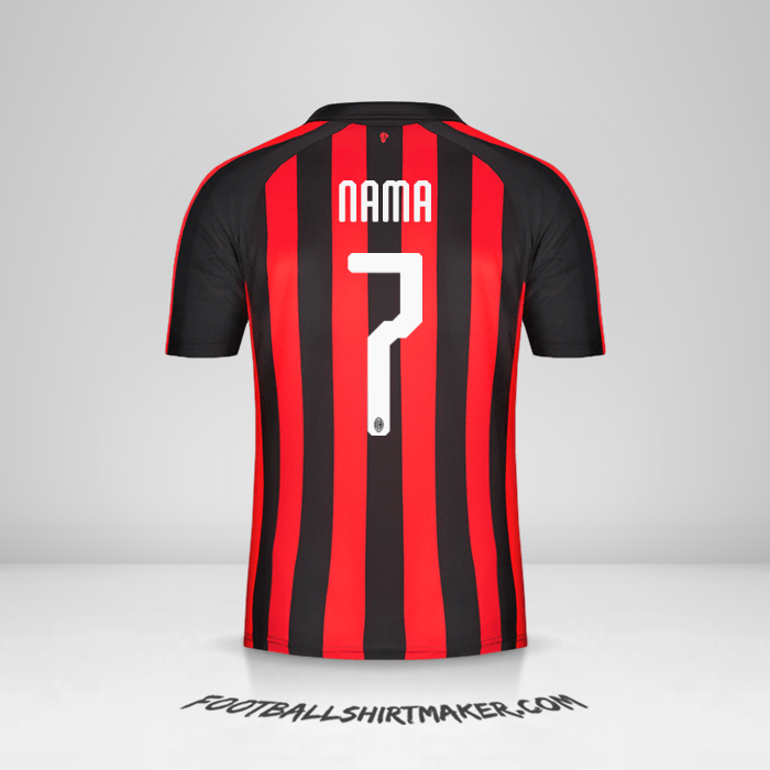 Jersey AC Milan 2018/19 -  nama - 7
