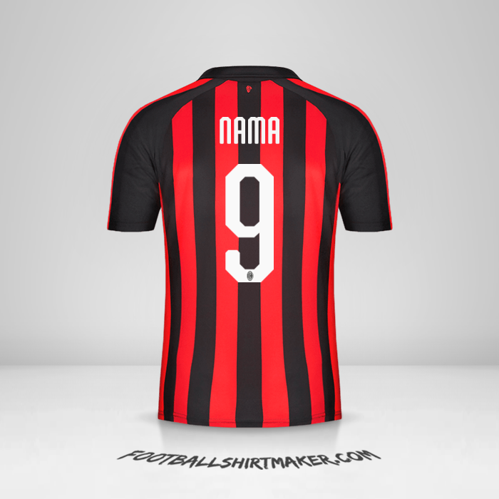 Jersey AC Milan 2018/19 -  nama - 9