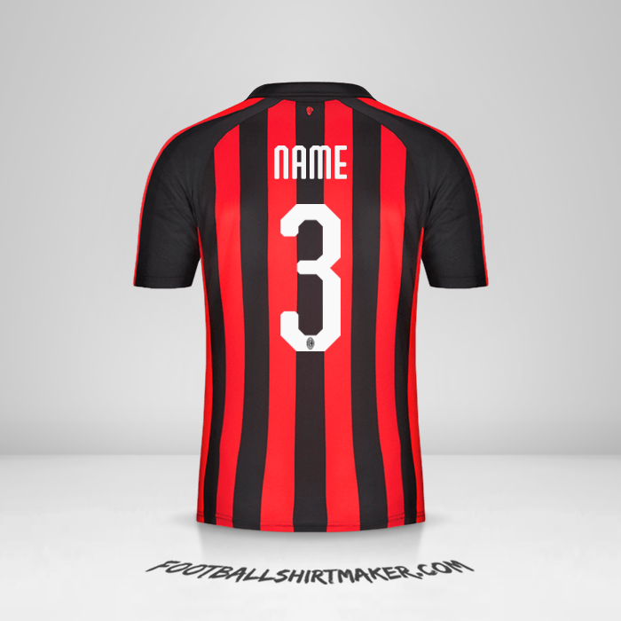 Trikot AC Milan 2018/19 -  name - 3