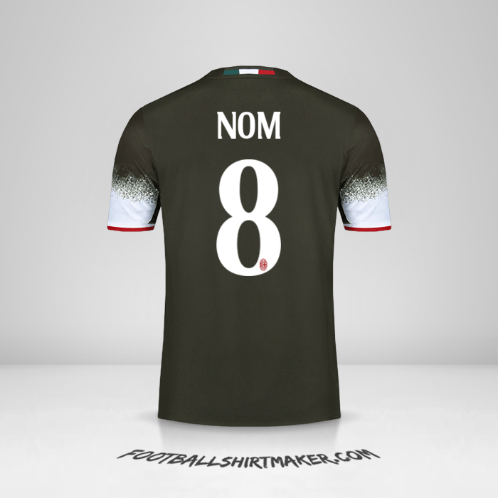 Maillot AC Milan 2016/17 Troisième -  nom - 8