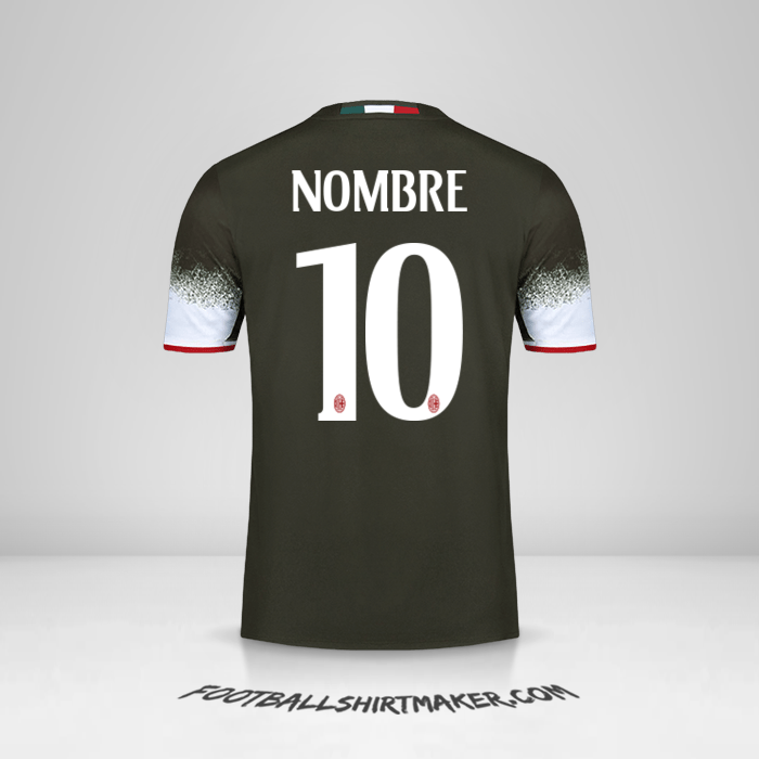 Jersey AC Milan 2016/17 Tercera -  nombre - 10
