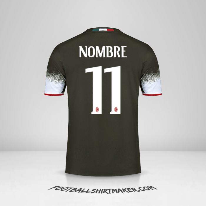 Jersey AC Milan 2016/17 Tercera -  nombre - 11