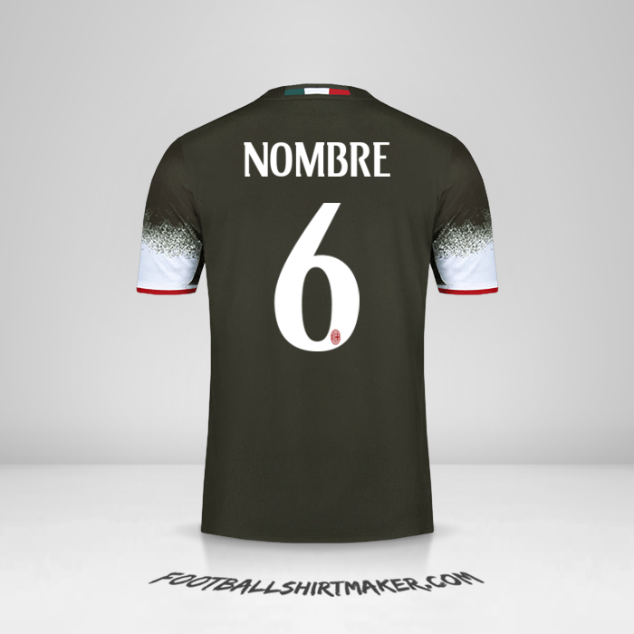 Camiseta AC Milan 2016/17 Tercera -  nombre - 6