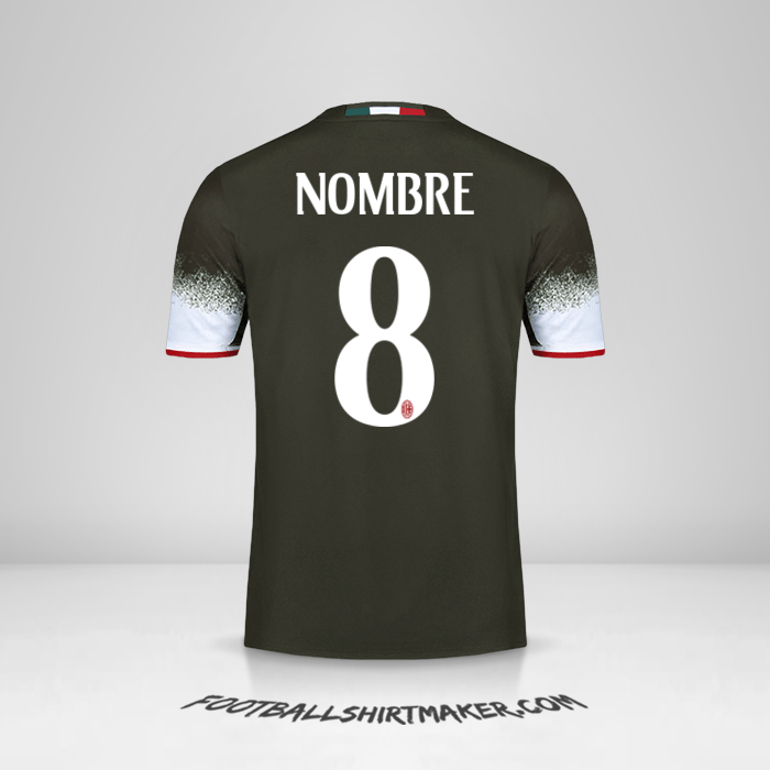 Jersey AC Milan 2016/17 Tercera -  nombre - 8