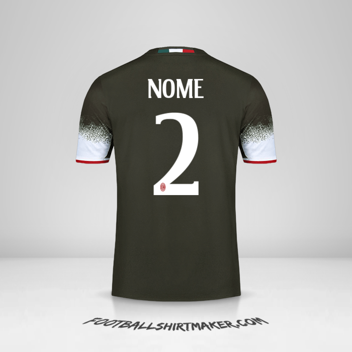 Camisola AC Milan 2016/17 Terceira -  nome - 2