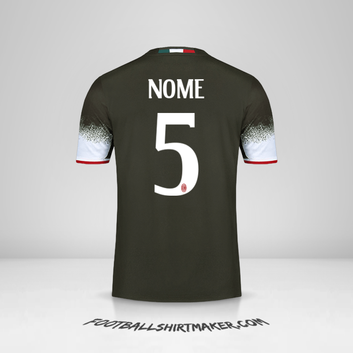 Camisa AC Milan 2016/17 Terceira -  nome - 5
