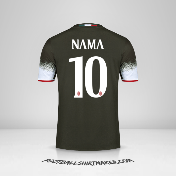 Jersey AC Milan 2016/17 Ketiga -  nama - 10