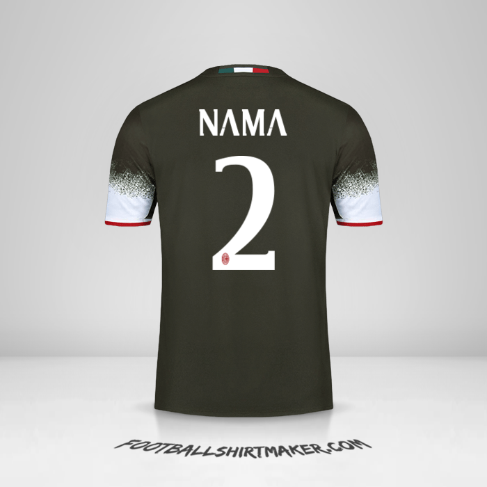 Jersey AC Milan 2016/17 Ketiga -  nama - 2