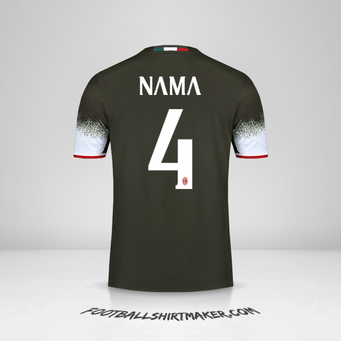 Jersey AC Milan 2016/17 Ketiga -  nama - 4