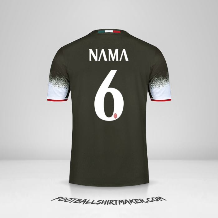 Jersey AC Milan 2016/17 Ketiga -  nama - 6