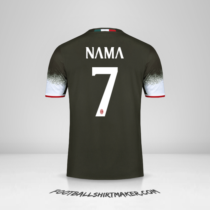 Jersey AC Milan 2016/17 Ketiga -  nama - 7