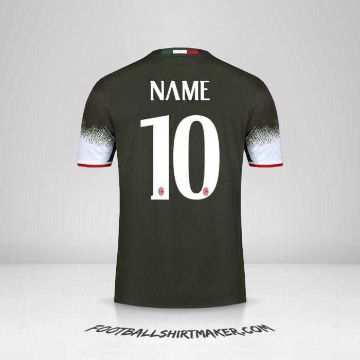 Jersey AC Milan 2016/17 Third -  name - 10