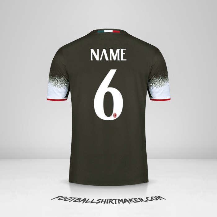 Jersey AC Milan 2016/17 Third -  name - 6