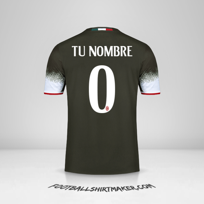 Jersey AC Milan 2016/17 III -  tu nombre - 0