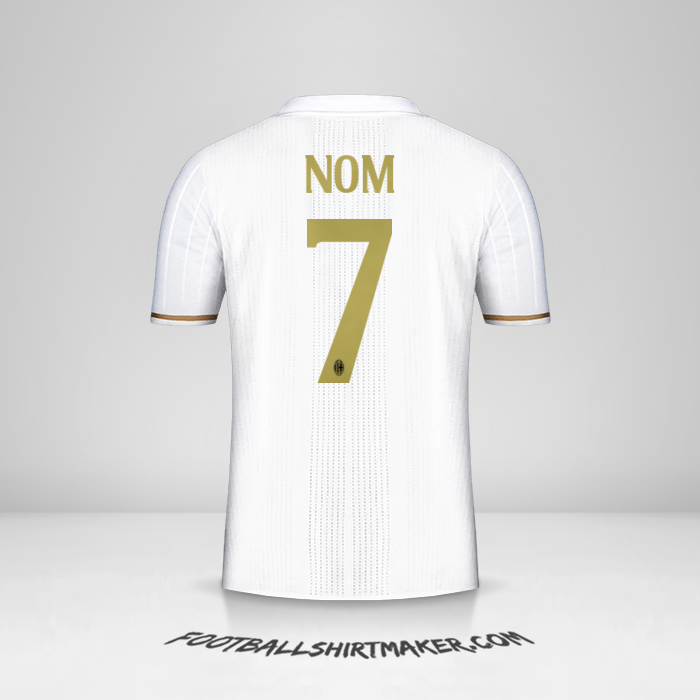Maillot AC Milan 2016/17 Extérieur -  nom - 7