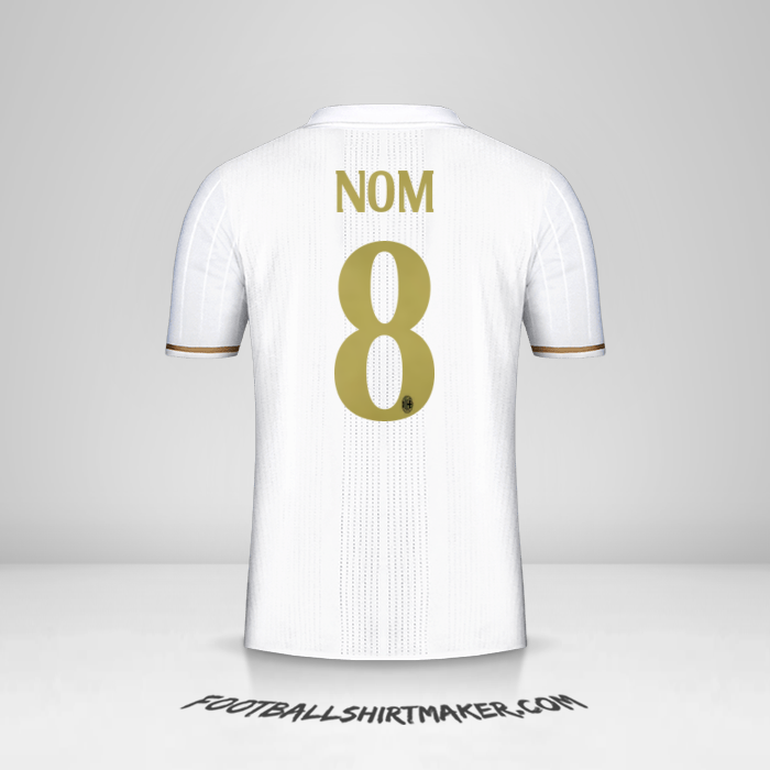 Maillot AC Milan 2016/17 Extérieur -  nom - 8