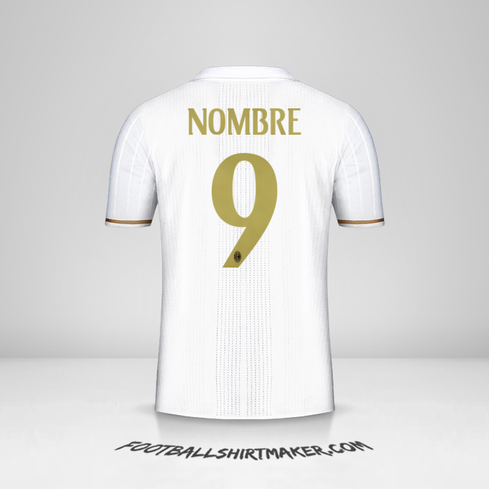 Camiseta AC Milan 2016/17 Visita -  nombre - 9