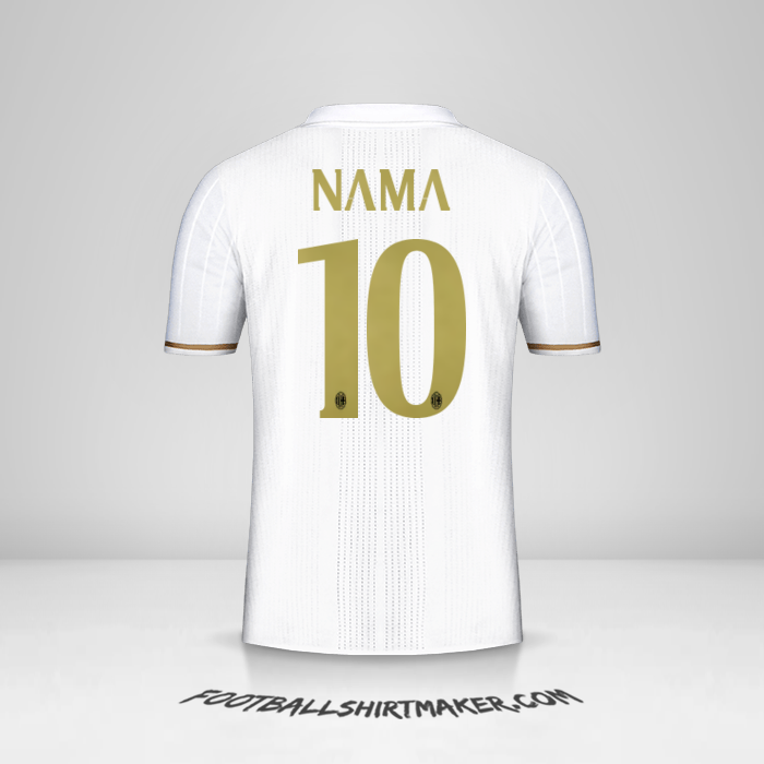 Jersey AC Milan 2016/17 Alternatif -  nama - 10