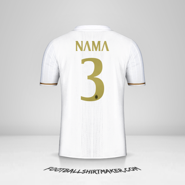 Jersey AC Milan 2016/17 Alternatif -  nama - 3