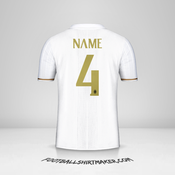 Jersey AC Milan 2016/17 Away -  name - 4