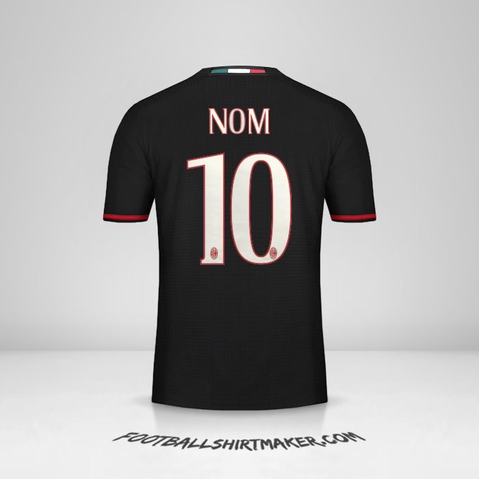 Maillot AC Milan 2016/17 -  nom - 10