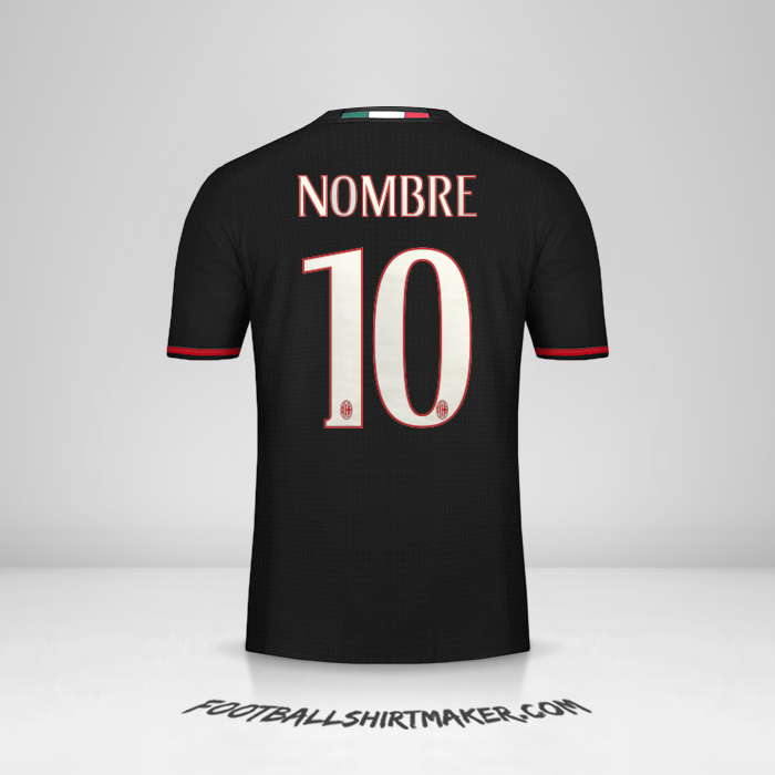 Jersey AC Milan 2016/17 -  nombre - 10