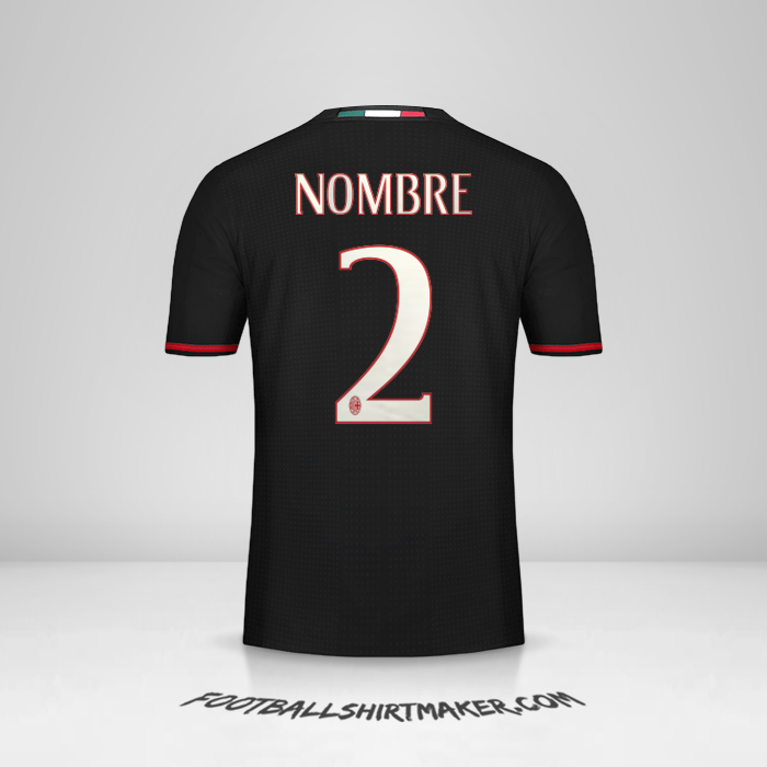 Camiseta AC Milan 2016/17 -  nombre - 2
