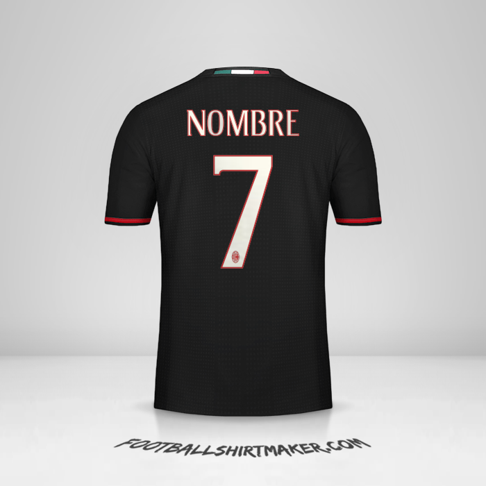 Jersey AC Milan 2016/17 -  nombre - 7