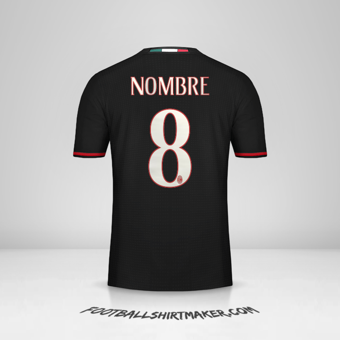 Jersey AC Milan 2016/17 -  nombre - 8