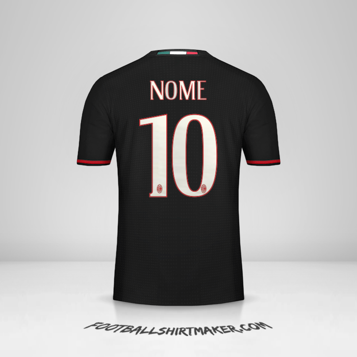 Camisa AC Milan 2016/17 -  nome - 10