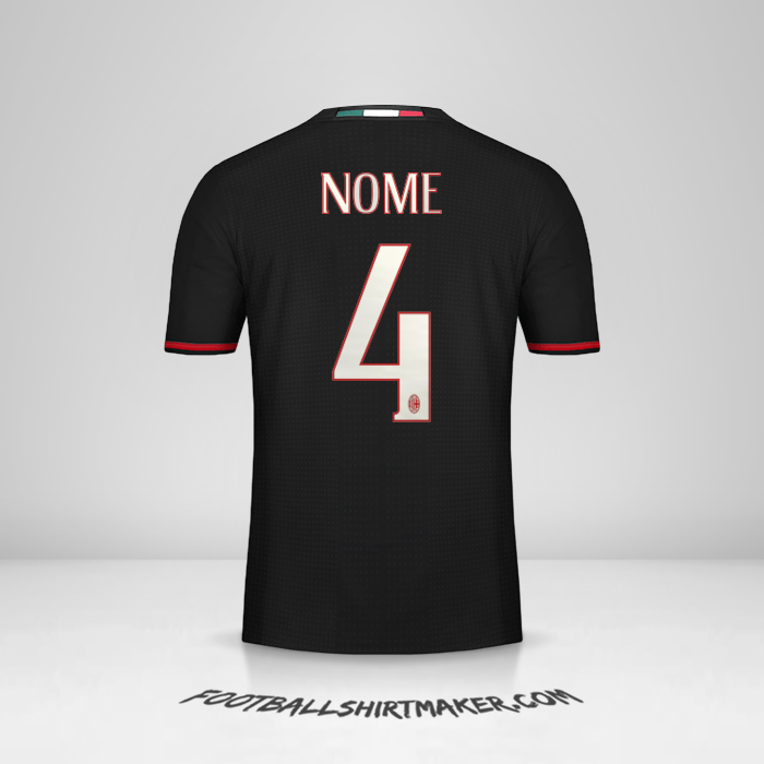 Camisola AC Milan 2016/17 -  nome - 4