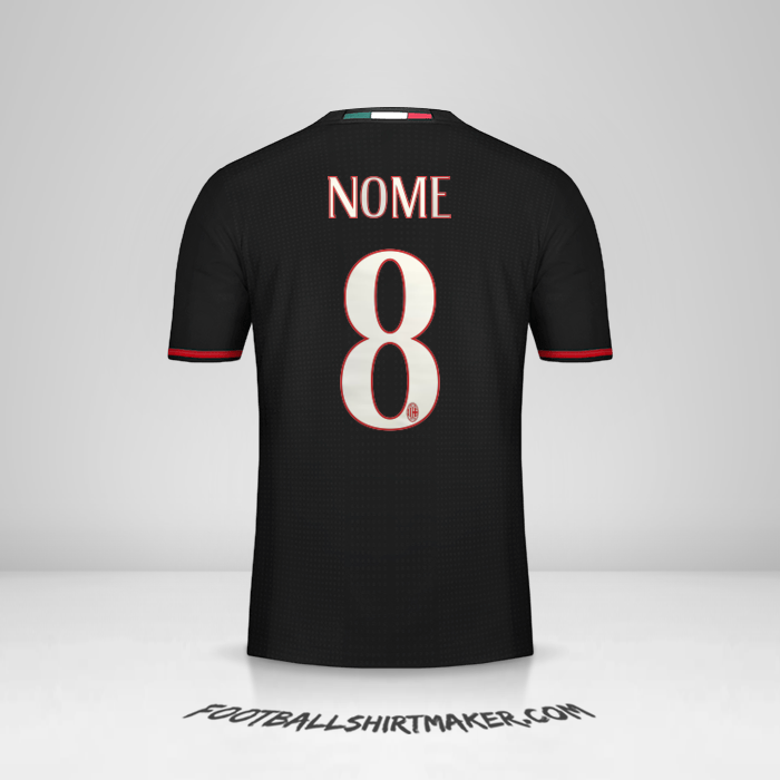 Camisola AC Milan 2016/17 -  nome - 8