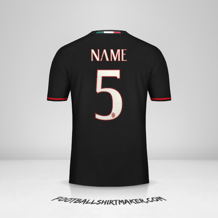 Trikot AC Milan 2016/17 -  name - 5