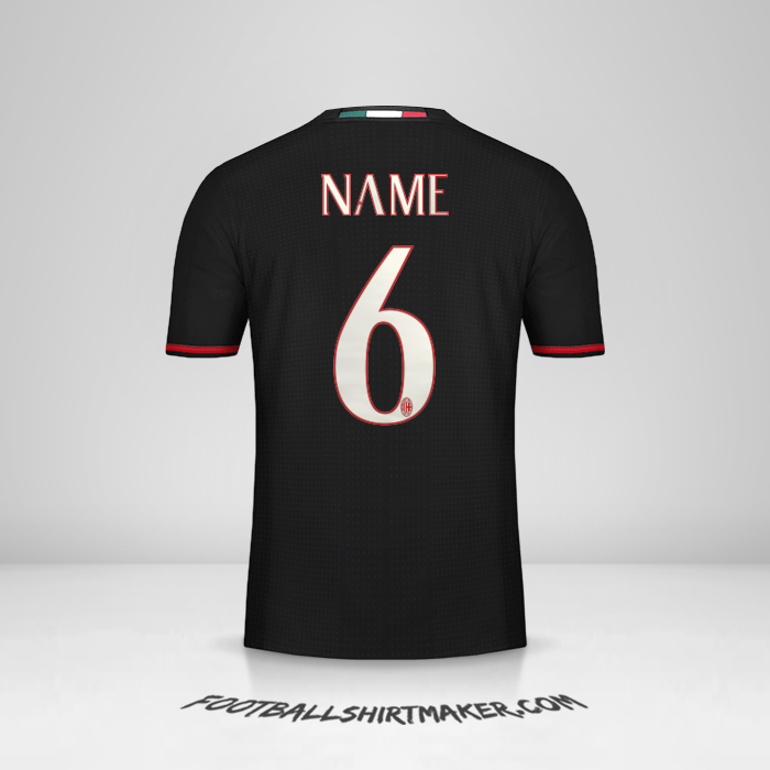 Shirt AC Milan 2016/17 -  name - 6