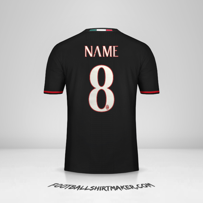 Trikot AC Milan 2016/17 -  name - 8