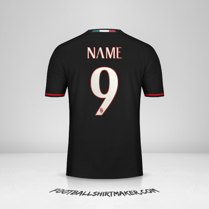 Trikot AC Milan 2016/17 -  name - 9