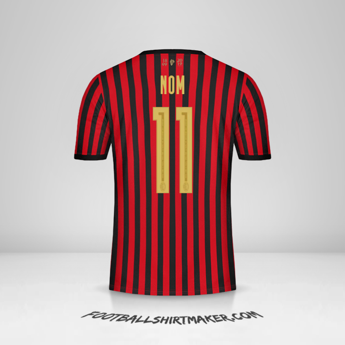 Maillot AC Milan 120Th -  nom - 11