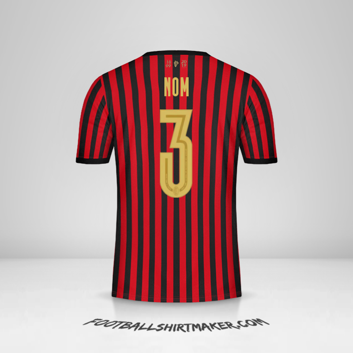 Maillot AC Milan 120Th -  nom - 3