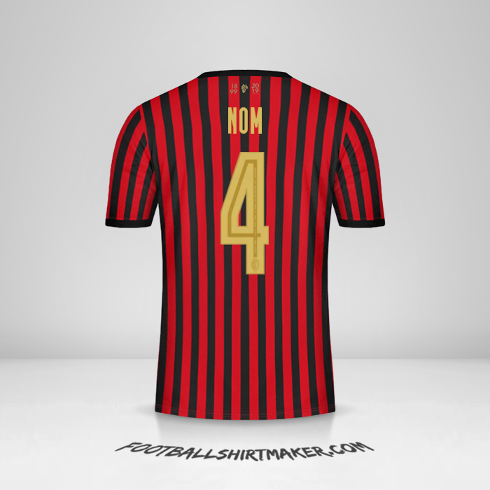 Maillot AC Milan 120Th -  nom - 4