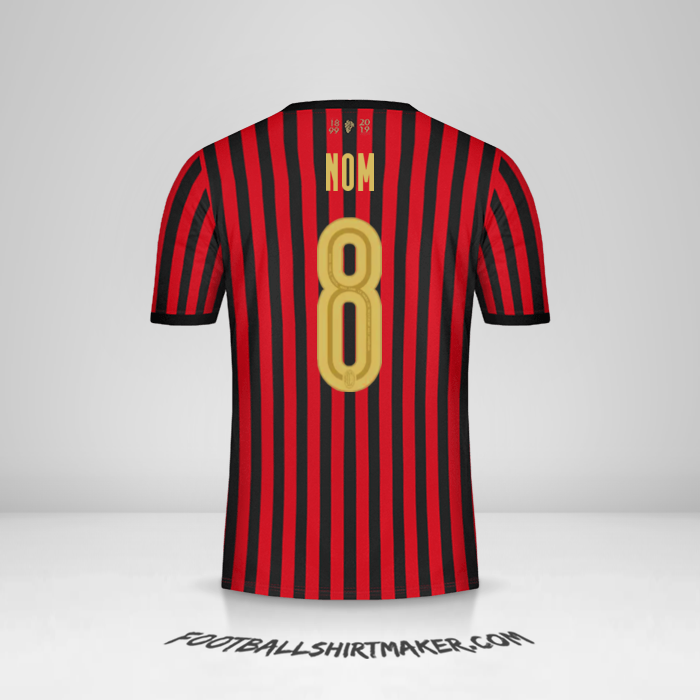 Maillot AC Milan 120Th -  nom - 8