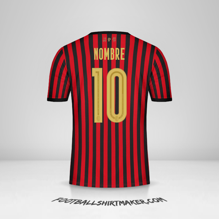 Jersey AC Milan 120Th -  nombre - 10