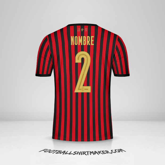 Camiseta AC Milan 120Th -  nombre - 2